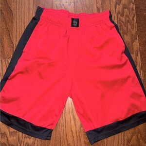 RBX Red and Black Athletic Shorts for kids